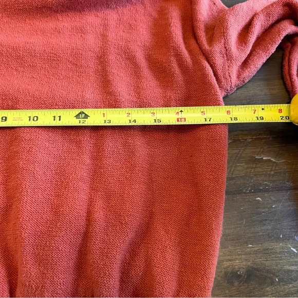 Madewell Clairview Hoodie Sweater Crop Sporty Short Textured Vintage Orange XXS - Picture 11 of 14